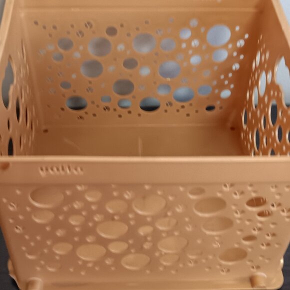 Vintage Yaffa Plastic Utility Basket Crate - Beige - Picture 3 of 5